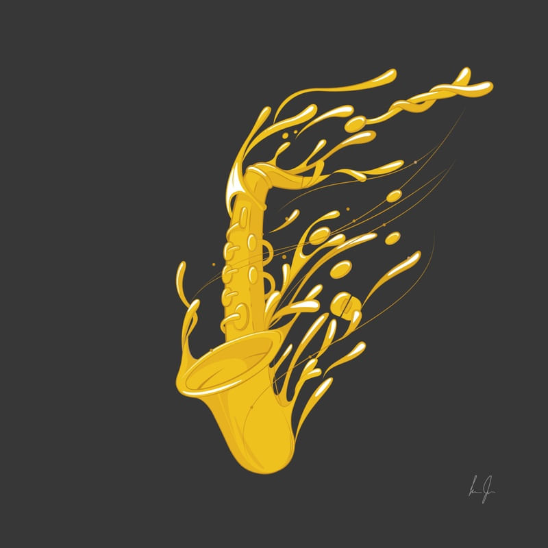 I LOVE SAXOPHONE (QUADRADO)