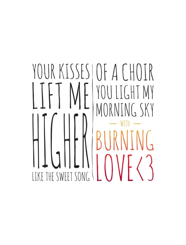 BURNING LOVE -WHITE