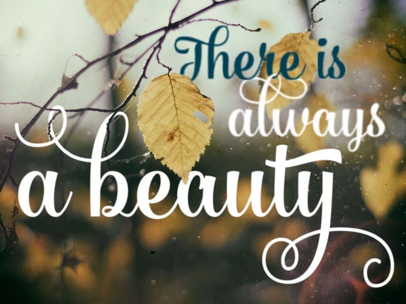 THERE IS ALWAYS A BEAUTY