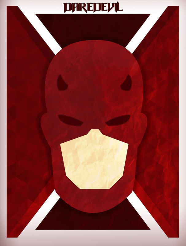 DAREDEVIL FACE MINIMALISTA