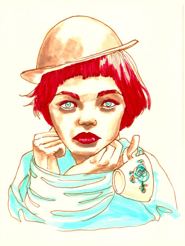FASHION MODEL GIRL RETRATO