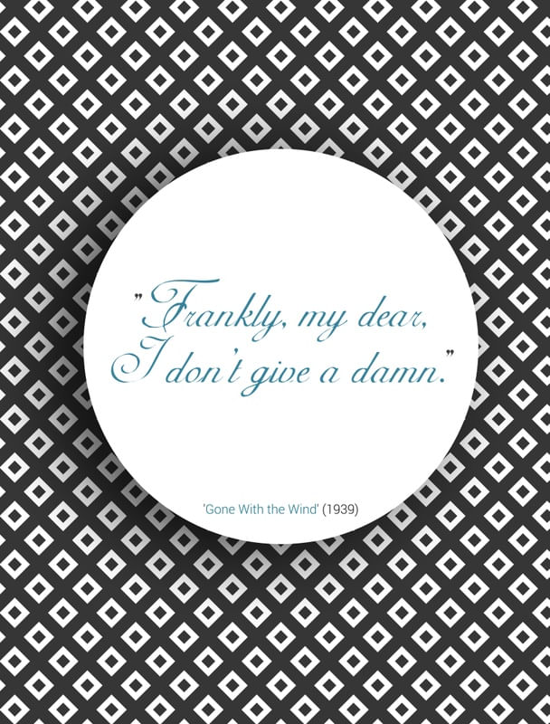 FRANKLY MY DEAR