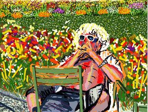 HOMME ASSIS AU PARC
