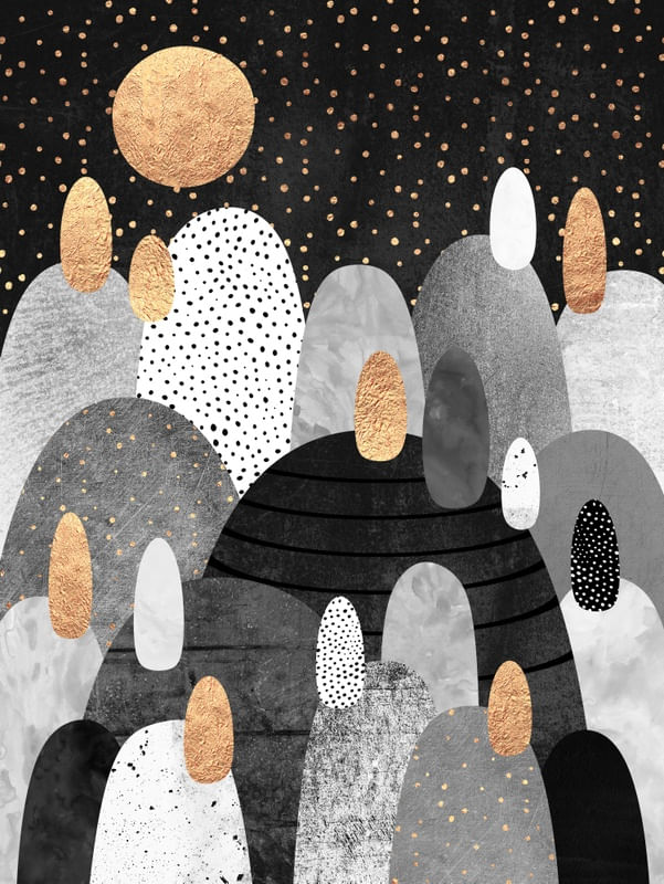 LITTLE LAND OF PEBBLES BY NIGHT