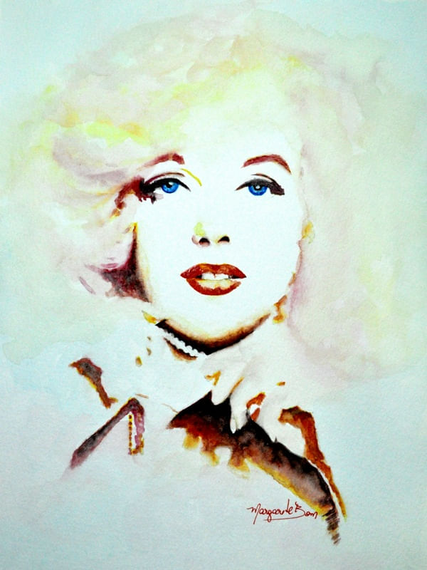 MARILYN MONROE EM AQUARELA