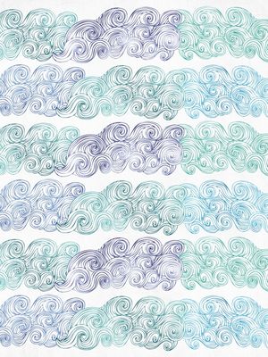 SEA WAVES CLOUDS