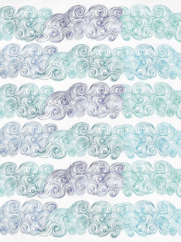 SEA WAVES CLOUDS