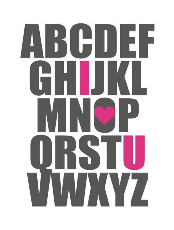 ALFABETO I<3U