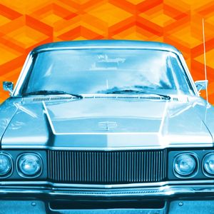 CARRO AZUL - RETRÔ