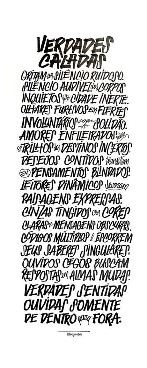 VERDADES CALADAS, A POESIA - BRANCO