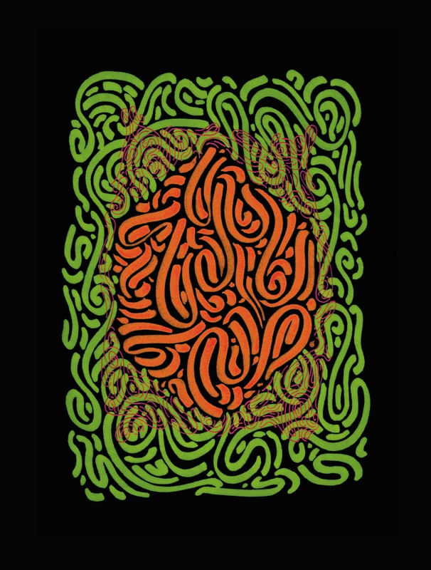 COLOR INVASION - GREEN N ORANGE