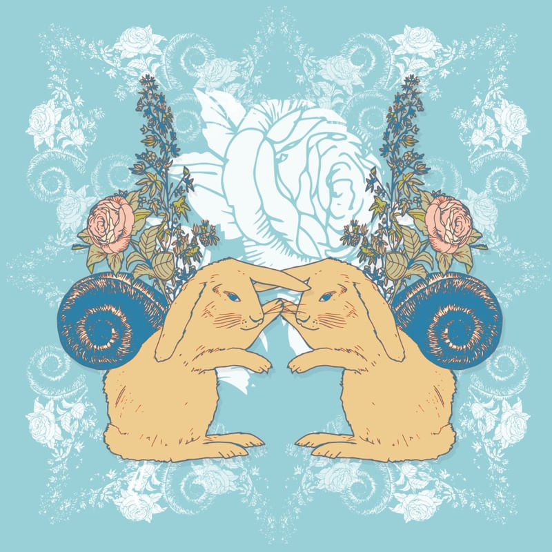 BUNNIES N ROSES