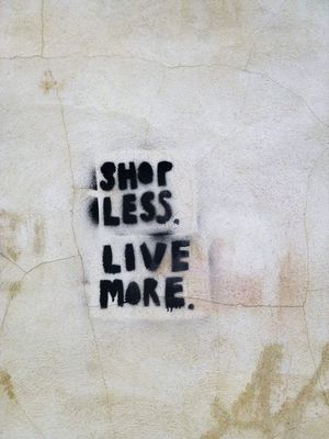 SHOP LESS. LIVE MORE