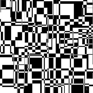 SÉRIE ABSTRATOS-PIXELS CAÓTICOS (PRETO)