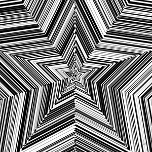 SÉRIE ABSTRATOS-ESTRELA (PRETO)