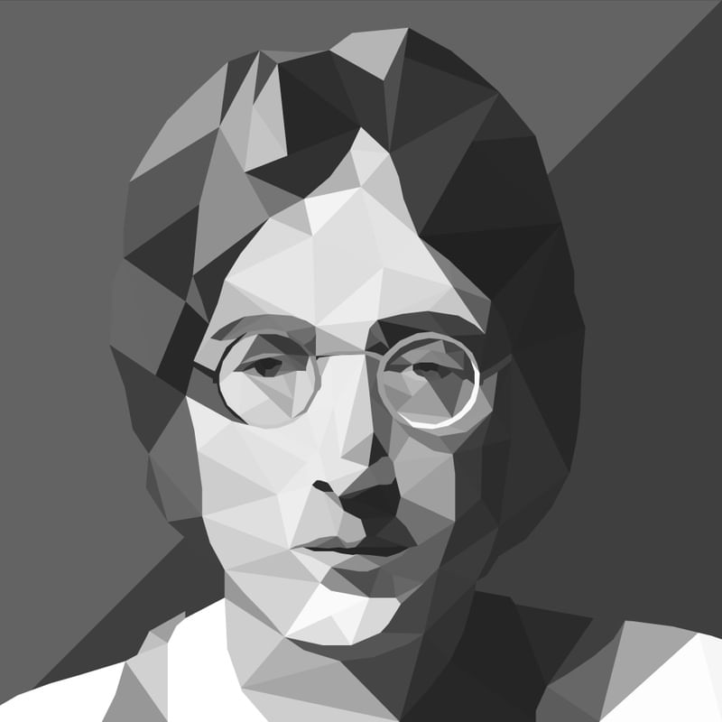 JOHN LENNON - LOW POLY