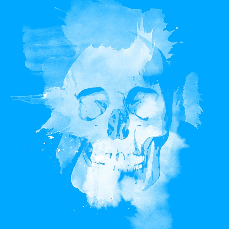 CAVEIRA NEON - CIANO