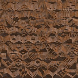 GEOMETRIC WOOD MOSAIC