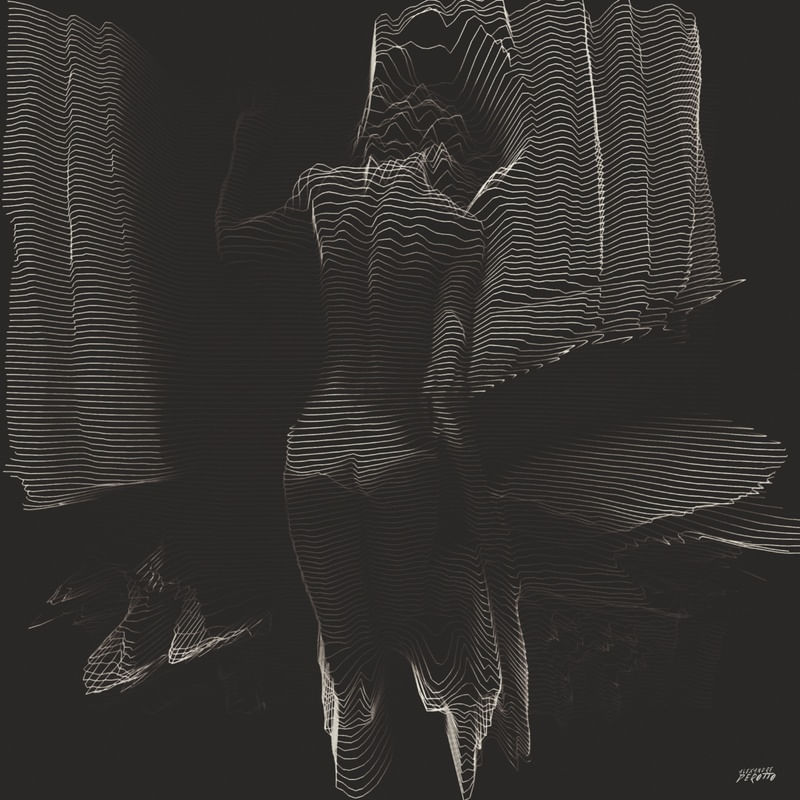 BACK - BLACK AND LINES