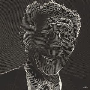 MANDELA BLACK AND LINES