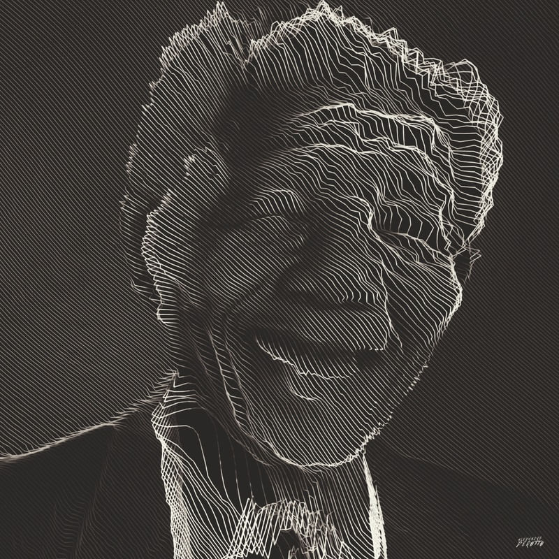 MANDELA BLACK AND LINES