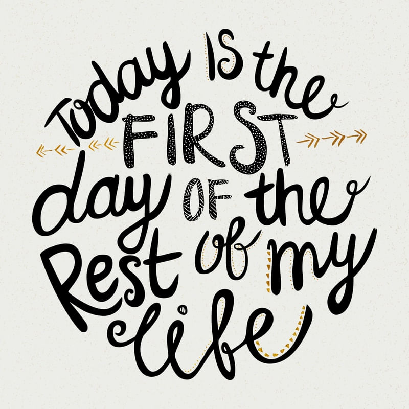 TODAY IS THE FIRST DAY