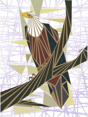 EAGLE SEPIA BACKGROUND
