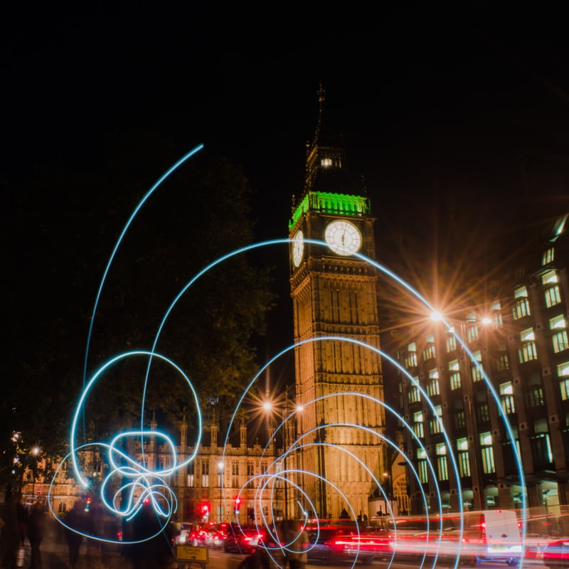 CRAZY LIGHTPAINT IN BIG BEN