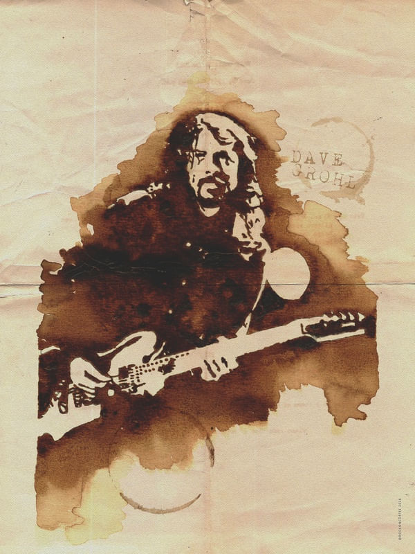 DAVE GROHL ILUSTRACAFÉ
