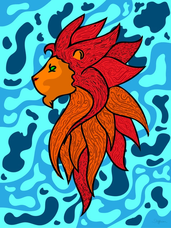 LEÃO BICOLOR
