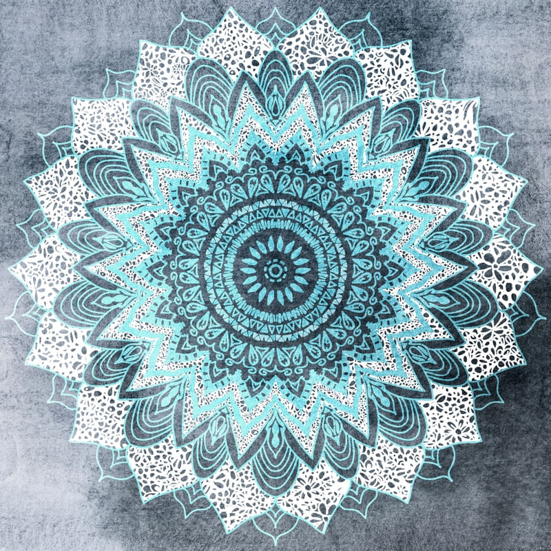 BOHOCHIC MANDALA IN BLUE