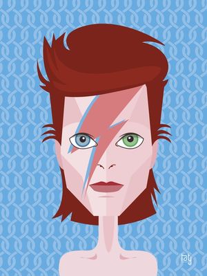 DAVID BOWIE BLUE