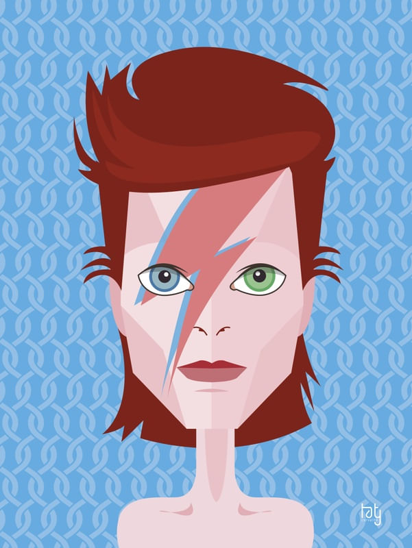 DAVID BOWIE BLUE