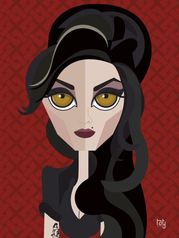 AMY WINEHOUSE RED
