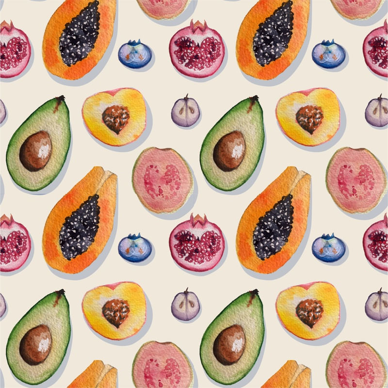 FRUTAS AQUARELA