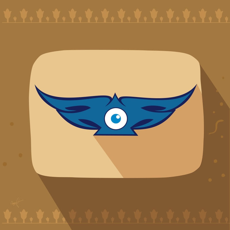 TRIANGLE GREEK EYE