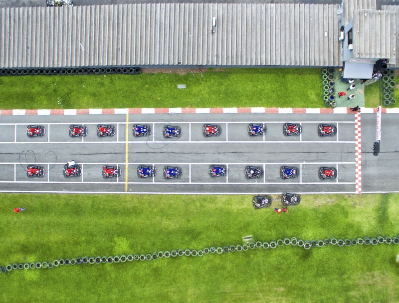 AÉREA LARGADA KART