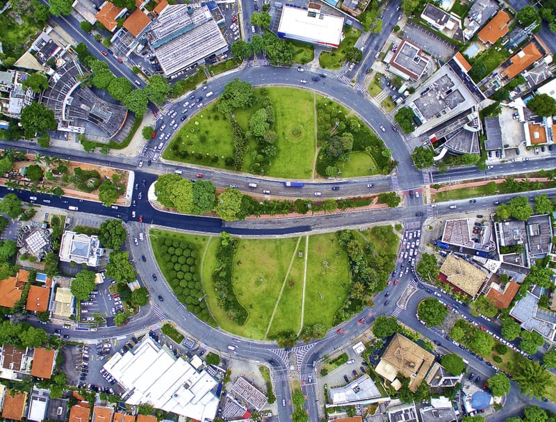 AÉREA PRAÇA PANAMERICANA PAISAGEM