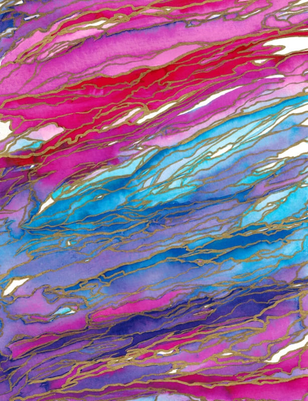 AGATA MAGIC - AQUA PINK RED
