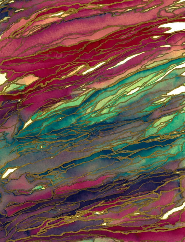 AGATE MAGIC - BOLD RED AQUA
