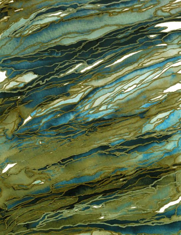 AGATE MAGIC - TEAL OLIVE GREEN