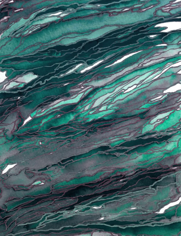 AGATE MAGIC - TEAL GREEN MAUVE