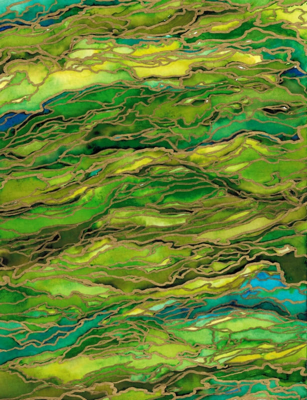 MARBLE IDEA - LIME GREEN BLUE