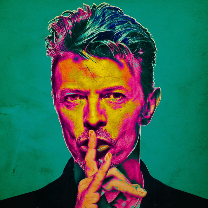 DAVID BOWIE POPART (QUADRADO)