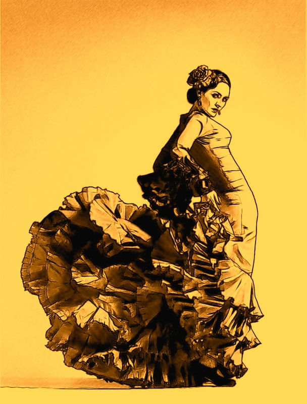 DANÇC FLAMENCA ORANGE