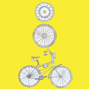 VOU DE BIKE AMARELA