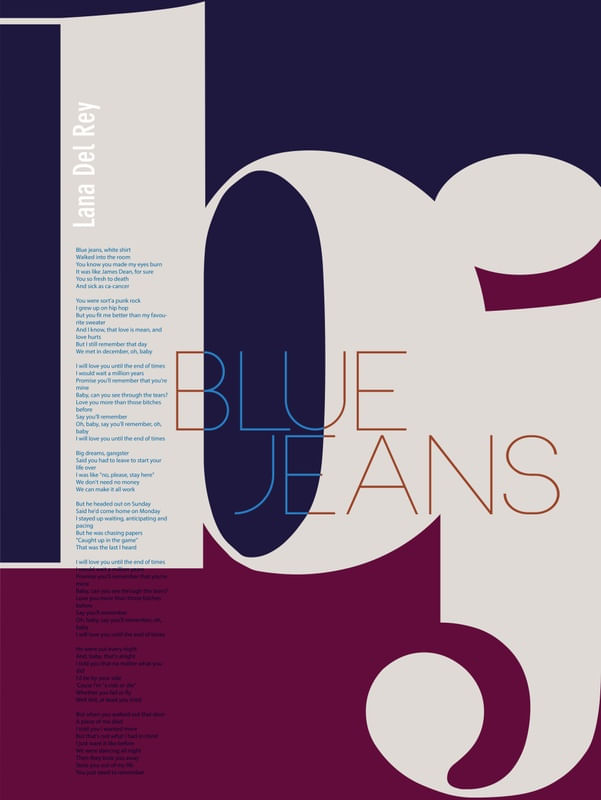 LANADELREY BLUE JEANS