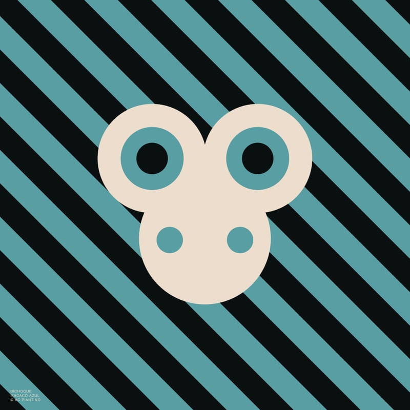 BICHOQUE MACACO AZUL