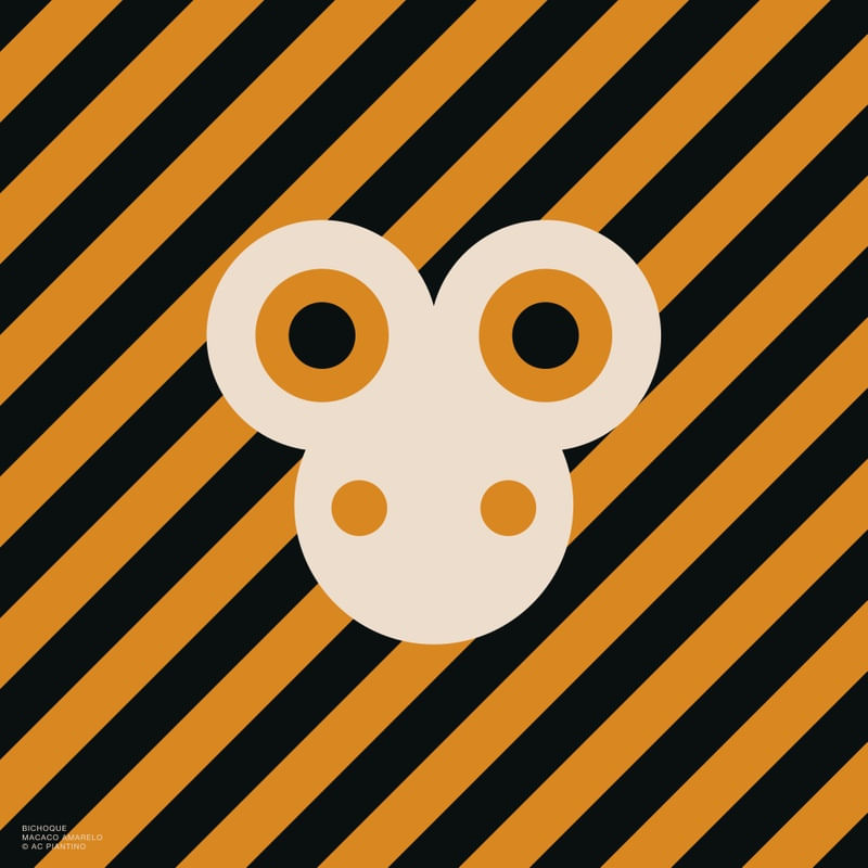 BICHOQUE MACACO LARANJA