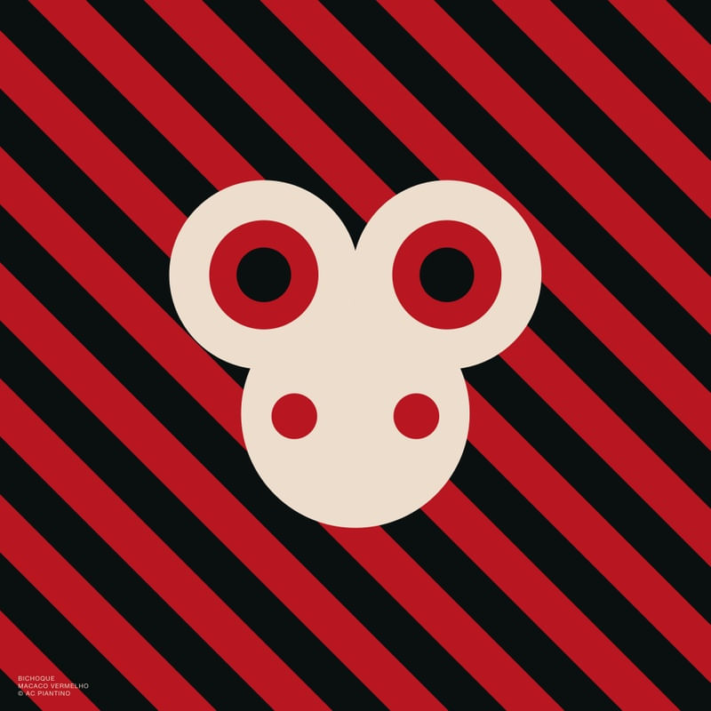 BICHOQUE MACACO VERMELHO
